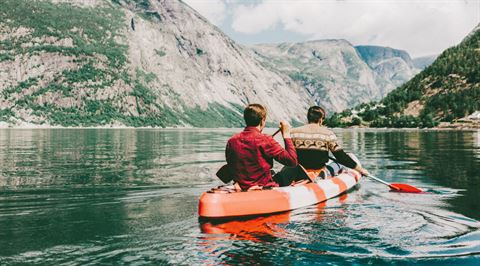 Kayak Norwegian fjords