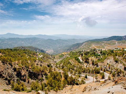B8 from Phini to Troodos Mountains, Cyprus