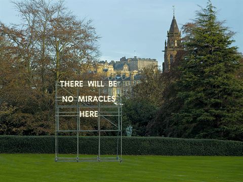 Edinburgh: There Will Be No Miracles Here, by Nathan Coley