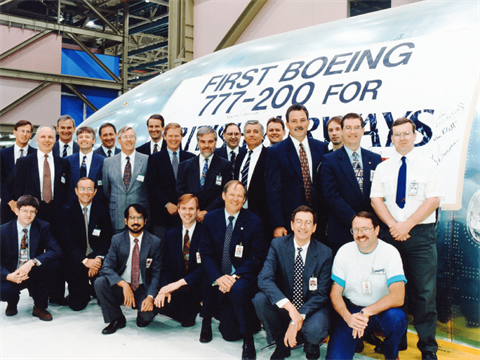 British Airways' first commercial Boeing 777 flights