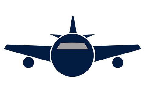 simple icon airplane