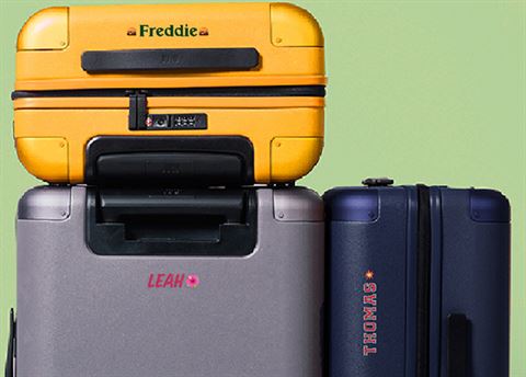 Enjoy free personalisation on luggage and accessories at July