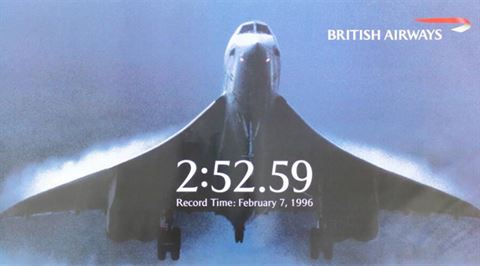 1996: NYC-LDN in under three hours
