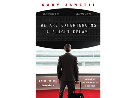 in a copy of Gary Janetti’s new book, We Are Experiencing a Slight Delay, worth £22