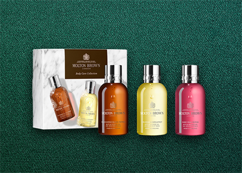 Molton Brown body care collection